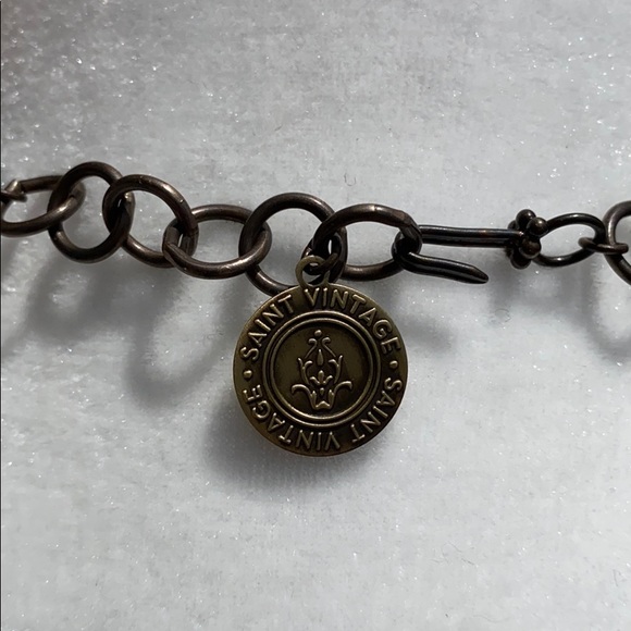 Saint Vintage Rhinestone Element Necklace - Picture 4 of 4